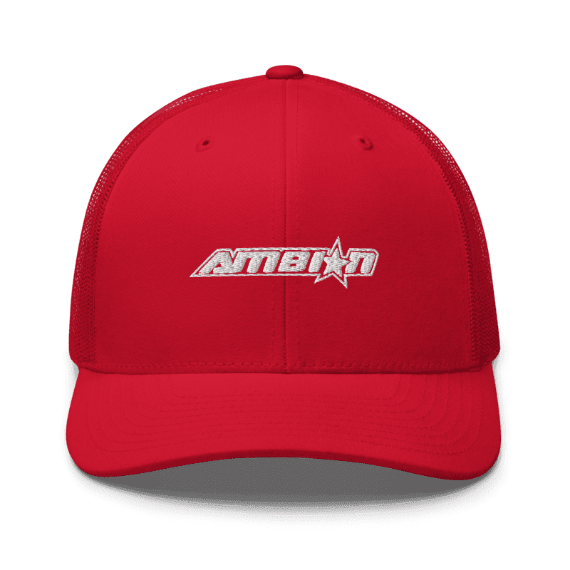 Vibrant red Trucker Hat, classic look and affordable