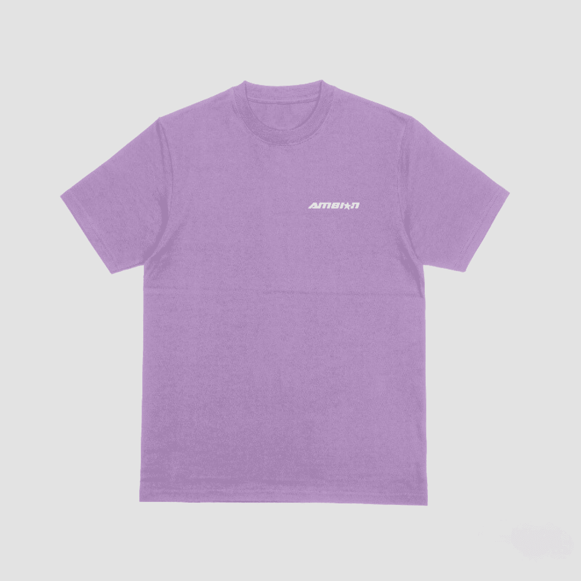 Lavender Dream plain shirt with logo that's perfect for summer.